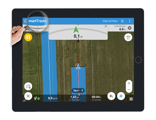 Bild der Parallelfahrapp SmartTracks